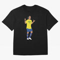 Ronaldinho. Brazil Football. Oversized T-Shirt Experience the FIFA World Cup 2026 USA Canada Mexico Journey through Mbappe and Neymar Highlights, Germany Pride, Supporter Pride, Iconic Celebrations, Legendary Names and Global Match Day Energy; Made