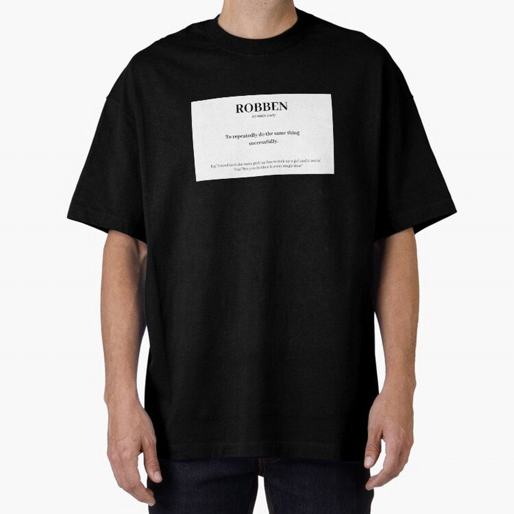 ROBBEN Oversized T-Shirt Show Support during FIFA World Cup 2026 for Fans of Cristiano Ronaldo and England, France and Netherlands, Bringing Football Passion, Legendary Performances, Festival Vibes and Supporter Community; Made for Collectors Who