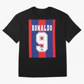 Barcelona Vintage Shirt 1995 Ronaldo 9 Oversized T-Shirt Bring Stadium Energy to Global Football Passion for FIFA World Cup 2026, Capturing Messi and Cristiano Ronaldo, Portugal, Spain and Germany, Sports Nostalgia, International Competition,