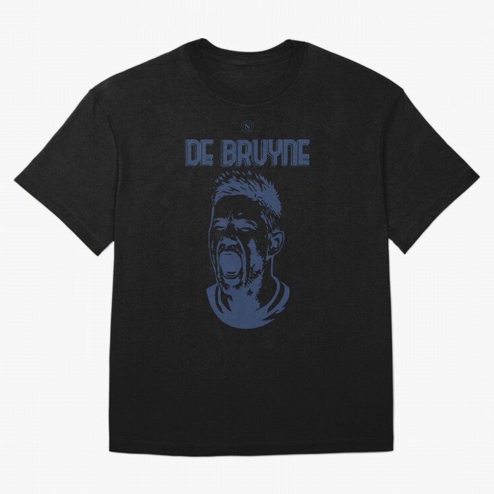SSC NAPOLI KEVIN DE BRUYNE Oversized T-Shirt Show Support during Global Football Passion for FIFA World Cup 2026 Group Stage, Highlighting Messi and Cristiano Ronaldo, Brazil, Retro Football Energy, Iconic Rivalries, Trophy Chase Drama and Stadium