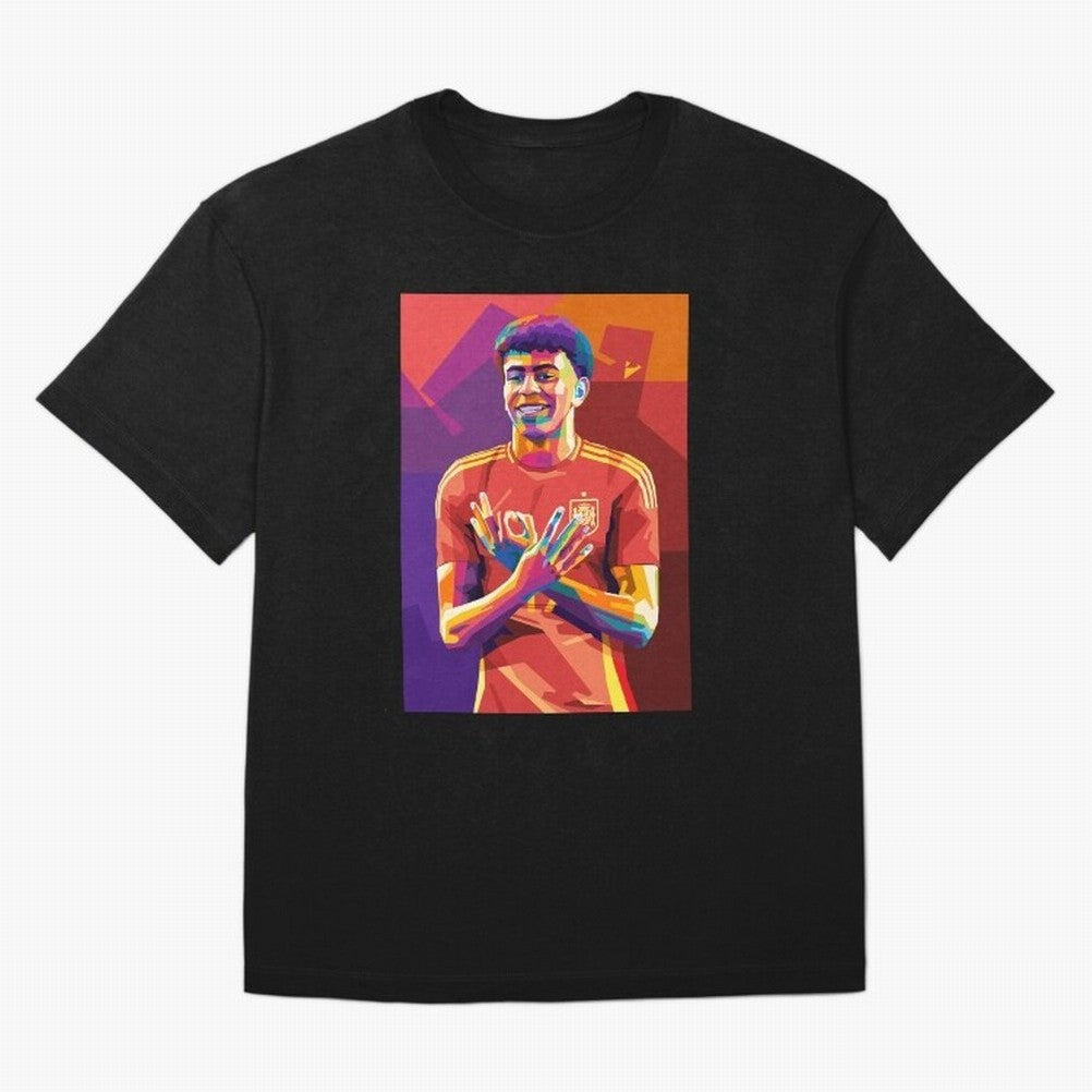 Lamine Yamal Spain Oversized T-Shirt Refresh Global Football Passion for FIFA World Cup 2026 USA Canada Mexico, with Cristiano Ronaldo, Brazil, Portugal and Argentina, Goal Celebration Energy, Supporter Heritage, Football Icons and Worldwide