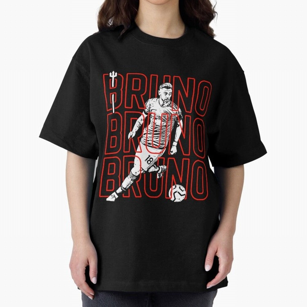 Bruno Fernandes - Manchester United Oversized T-Shirt Join the Global Buzz around FIFA World Cup 2026 Group Stage Inspired by Mbappe and Neymar, England and Germany Energy, Game Day Rituals, Football Legends, Country Pride and the Road to the