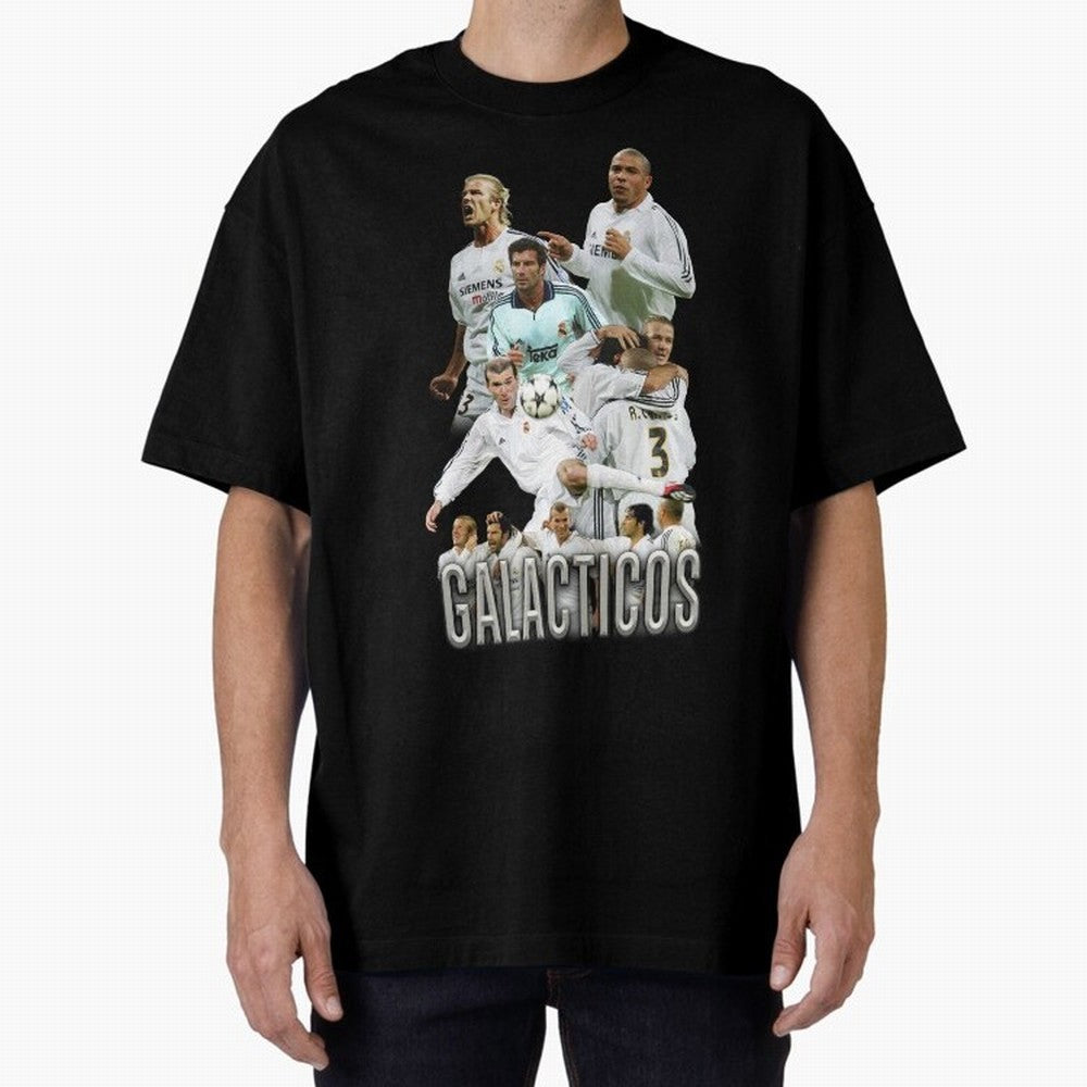 Galacticos Real Madrid Oversized T-Shirt Bring Bold Fan Energy to Global Football Passion for FIFA World Cup 2026 Group Stage, Highlighting Haaland and Mbappe, Spain and Netherlands, Football Passion, Legendary Performances, Festival Vibes and