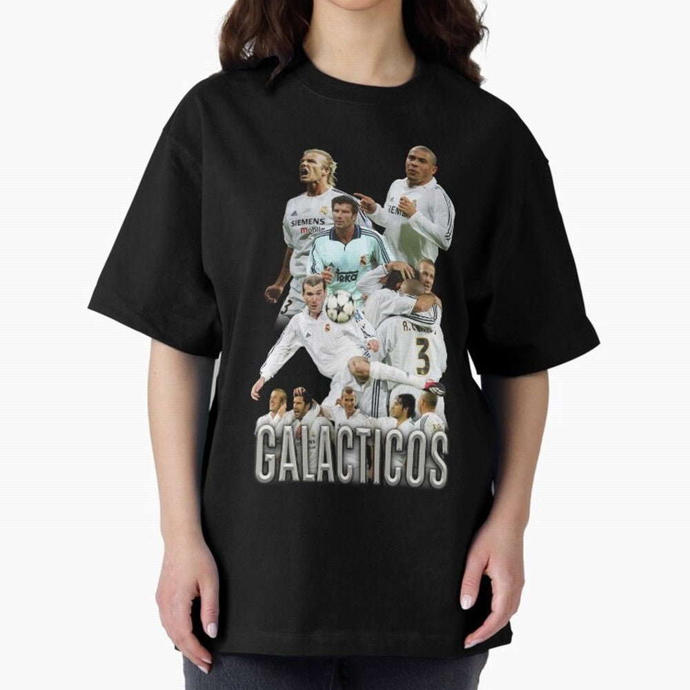Galacticos Real Madrid Oversized T-Shirt Bring Bold Fan Energy to Global Football Passion for FIFA World Cup 2026 Group Stage, Highlighting Haaland and Mbappe, Spain and Netherlands, Football Passion, Legendary Performances, Festival Vibes and