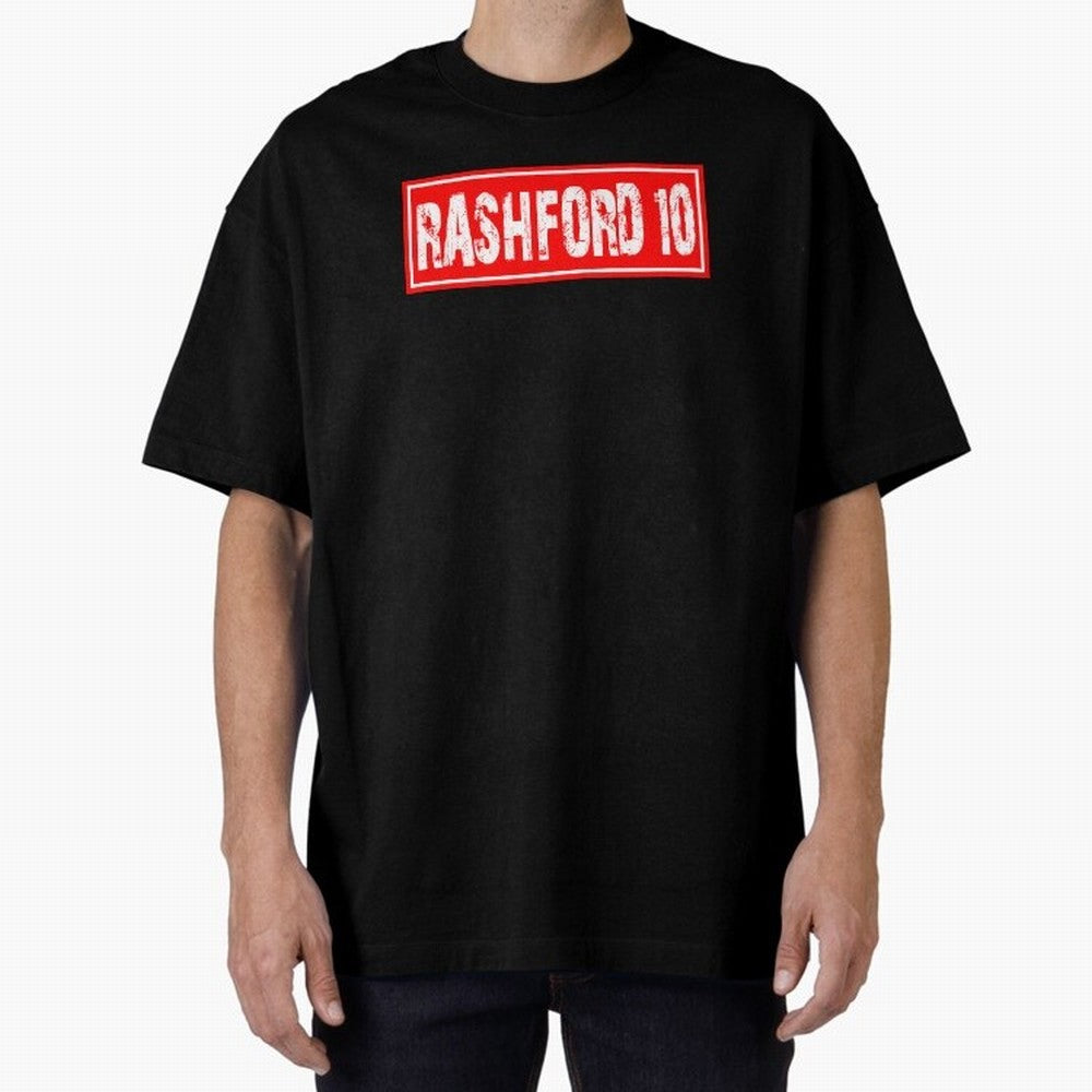 Marcus Rashford Oversized T-Shirt Celebrate Golden Goal Energy in FIFA World Cup 2026 USA Canada Mexico for Fans of Messi and Cristiano Ronaldo and England, France and Netherlands, Bringing Retro Football Energy, Iconic Rivalries, Trophy Chase