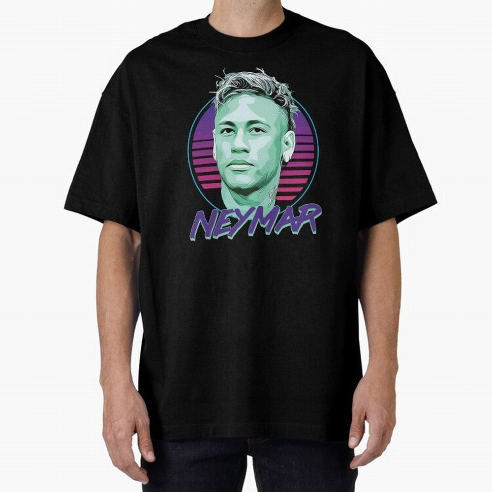 Neymar JR Oversized T-Shirt Join the Countdown to the FIFA World Cup 2026 Group Stage Journey through CR7 and Messi Highlights, Argentina, France and Brazil Pride, Sports Nostalgia, International Competition, Famous Players and Unforgettable