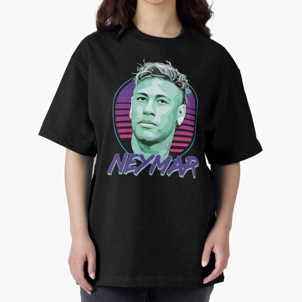 Neymar JR Oversized T-Shirt Join the Countdown to the FIFA World Cup 2026 Group Stage Journey through CR7 and Messi Highlights, Argentina, France and Brazil Pride, Sports Nostalgia, International Competition, Famous Players and Unforgettable