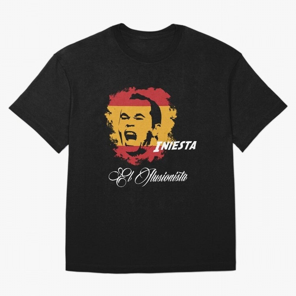 Spain Andres Iniesta Football World Cup 2014 Oversized T-Shirt Show Match Day Excitement for FIFA World Cup 2026 Group Stage for Fans of Messi, Neymar and Mbappe and Brazil, Portugal and Argentina, Bringing Football History, Final Match Energy,