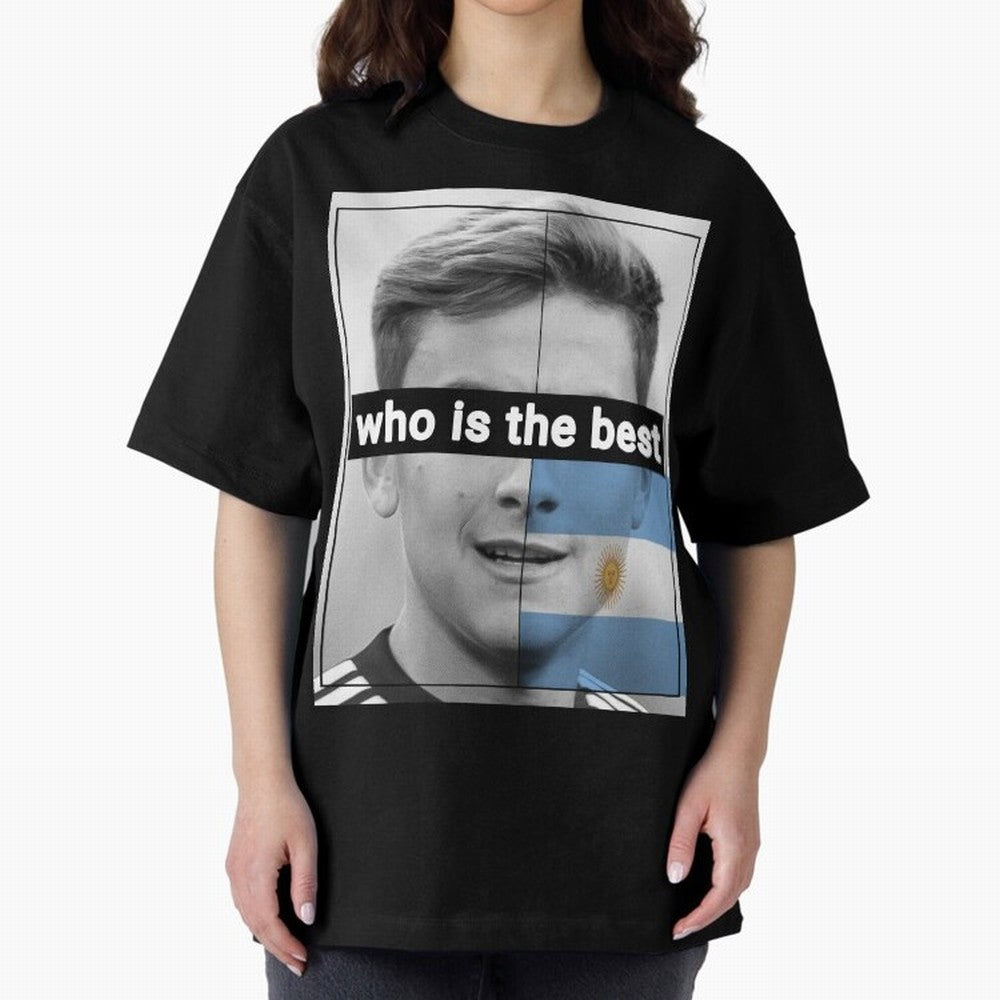dybala Oversized T-Shirt Join the Countdown to FIFA World Cup 2026 Group Stage Featuring Messi, Argentina and Brazil Energy, Supporter Pride, Iconic Celebrations, Legendary Names and Global Match Day Energy; Perfect for Fans, Collectors, Family