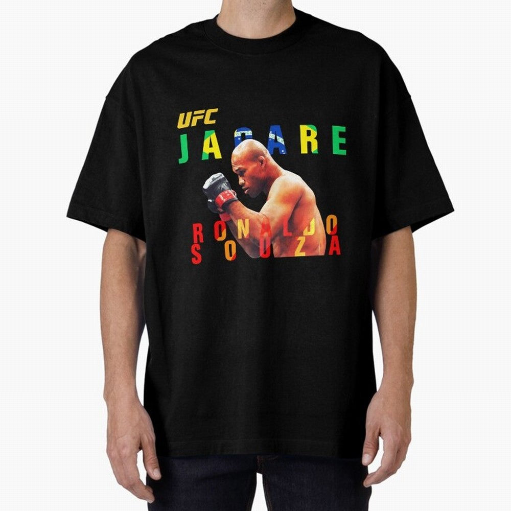 Ronaldo Jacare Souza MMA UFC 256 Oversized T-Shirt Bring International Match Energy to Global Football Passion for FIFA World Cup 2026, Driven by Haaland and Mbappe, Brazil, Portugal and Argentina, Fan Favorite Moments, National Team Passion, Big