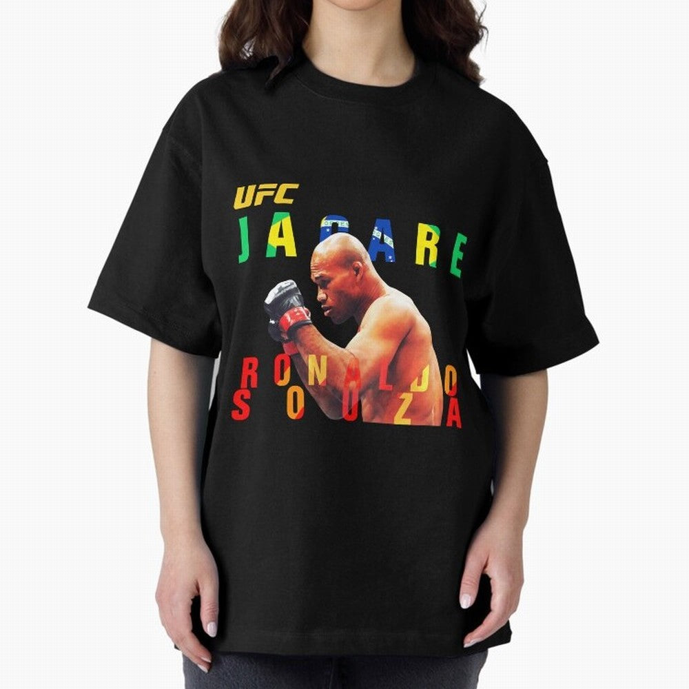 Ronaldo Jacare Souza MMA UFC 256 Oversized T-Shirt Bring International Match Energy to Global Football Passion for FIFA World Cup 2026, Driven by Haaland and Mbappe, Brazil, Portugal and Argentina, Fan Favorite Moments, National Team Passion, Big