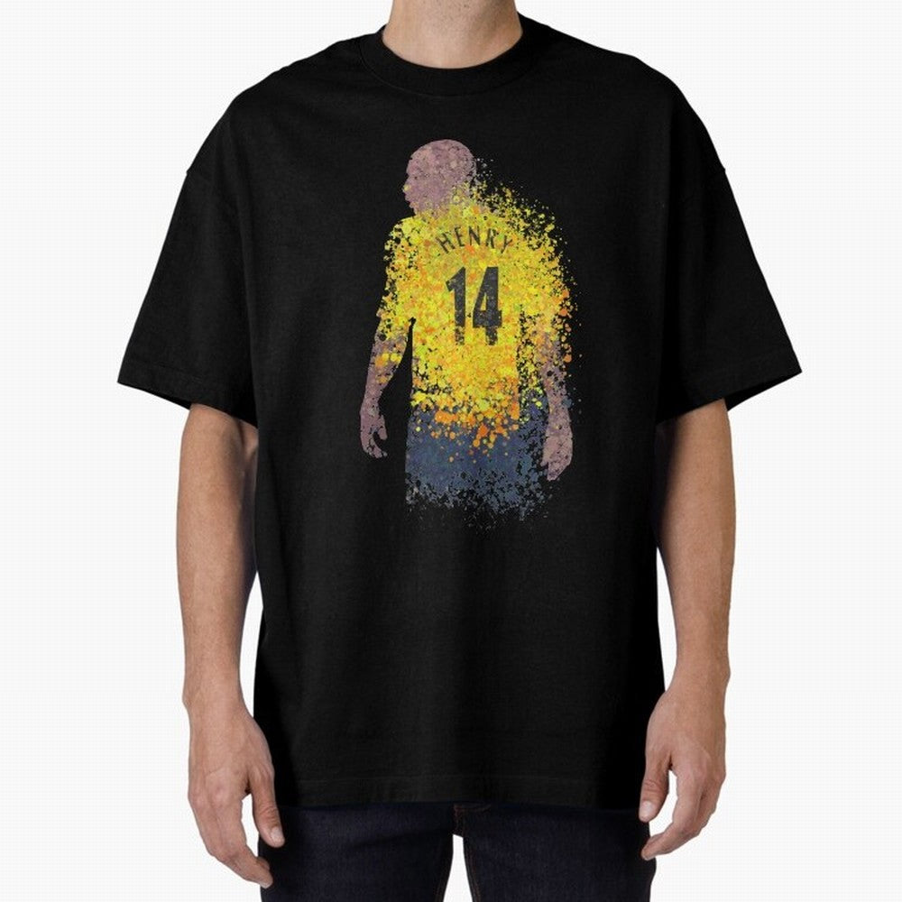 Thierry Henry Arsenal Illustration Oversized T-Shirt Enjoy the FIFA World Cup 2026 Group Stage Journey through Neymar, Haaland and Cristiano Ronaldo Highlights, Netherlands Pride, Supporter Pride, Iconic Celebrations, Legendary Names and Global