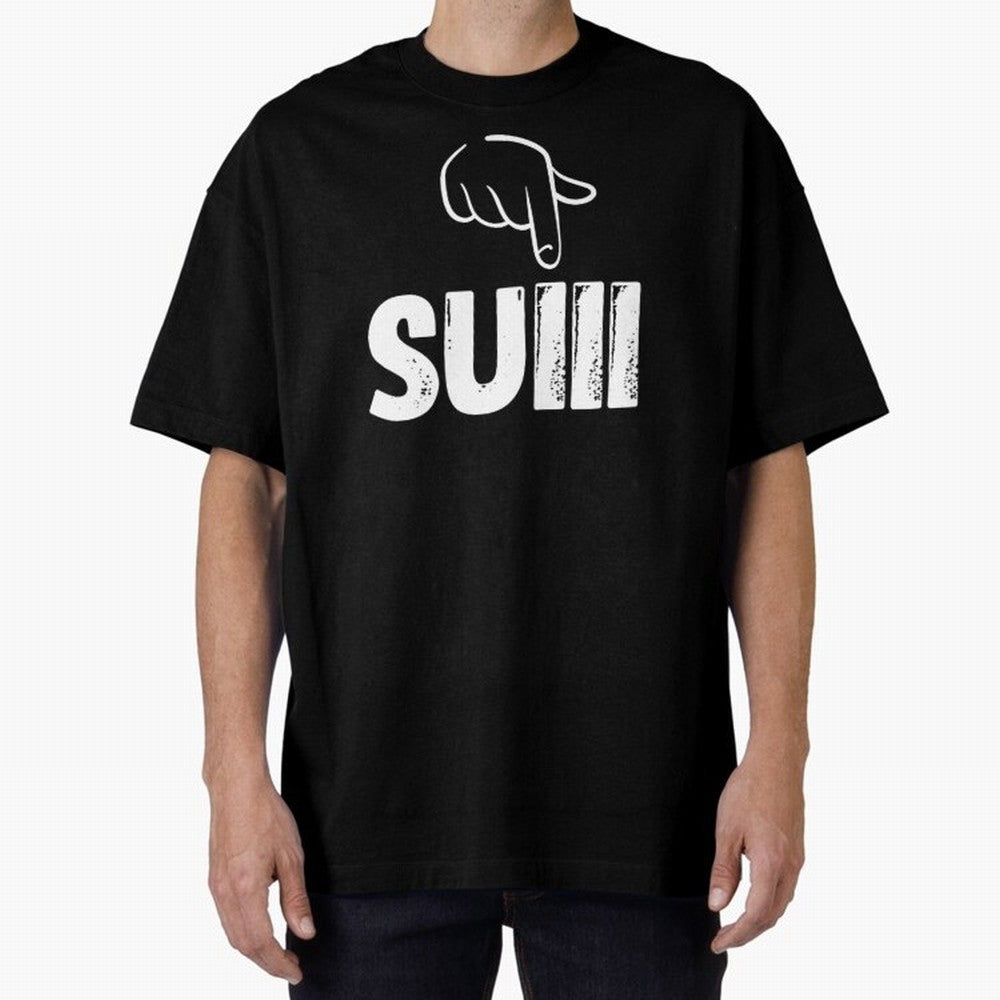 say suiiiii Oversized T-Shirt Celebrate Global Passion for FIFA World Cup 2026 Group Stage Built around Haaland and Mbappe, Brazil Energy, Football Festival Excitement, Trophy Ambitions, Country Rivalries and Star Player Buzz; Perfect for