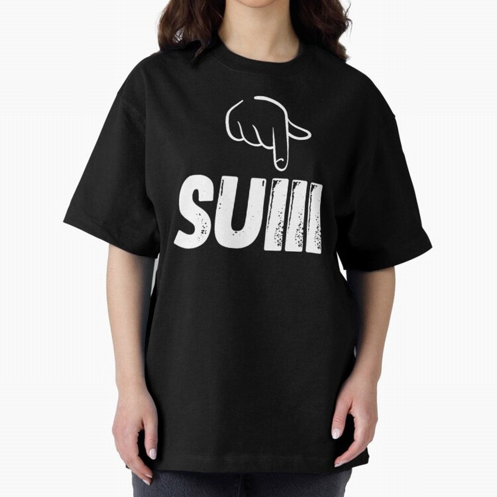say suiiiii Oversized T-Shirt Celebrate Global Passion for FIFA World Cup 2026 Group Stage Built around Haaland and Mbappe, Brazil Energy, Football Festival Excitement, Trophy Ambitions, Country Rivalries and Star Player Buzz; Perfect for