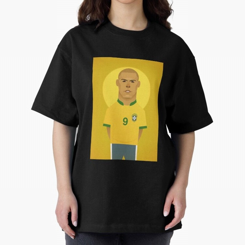 Brazilian Football Player from Milano Oversized T-Shirt Support the FIFA World Cup 2026 USA Canada Mexico Journey through Haaland and Mbappe Highlights, England, France and Netherlands Pride, Vintage Soccer Flavor, Modern Football Stars, National