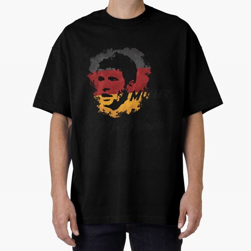 Germany Thomas Muller World Cup 2014 Oversized T-Shirt Upgrade FIFA World Cup 2026 for Fans of Messi, CR7 and Mbappe and Spain, Bringing Retro Football Energy, Iconic Rivalries, Trophy Chase Drama and Stadium Atmosphere; Great for Supporters Who