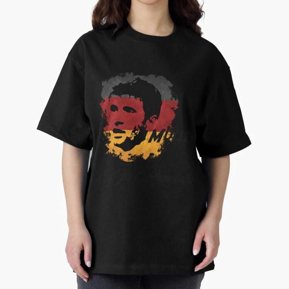 Germany Thomas Muller World Cup 2014 Oversized T-Shirt Upgrade FIFA World Cup 2026 for Fans of Messi, CR7 and Mbappe and Spain, Bringing Retro Football Energy, Iconic Rivalries, Trophy Chase Drama and Stadium Atmosphere; Great for Supporters Who