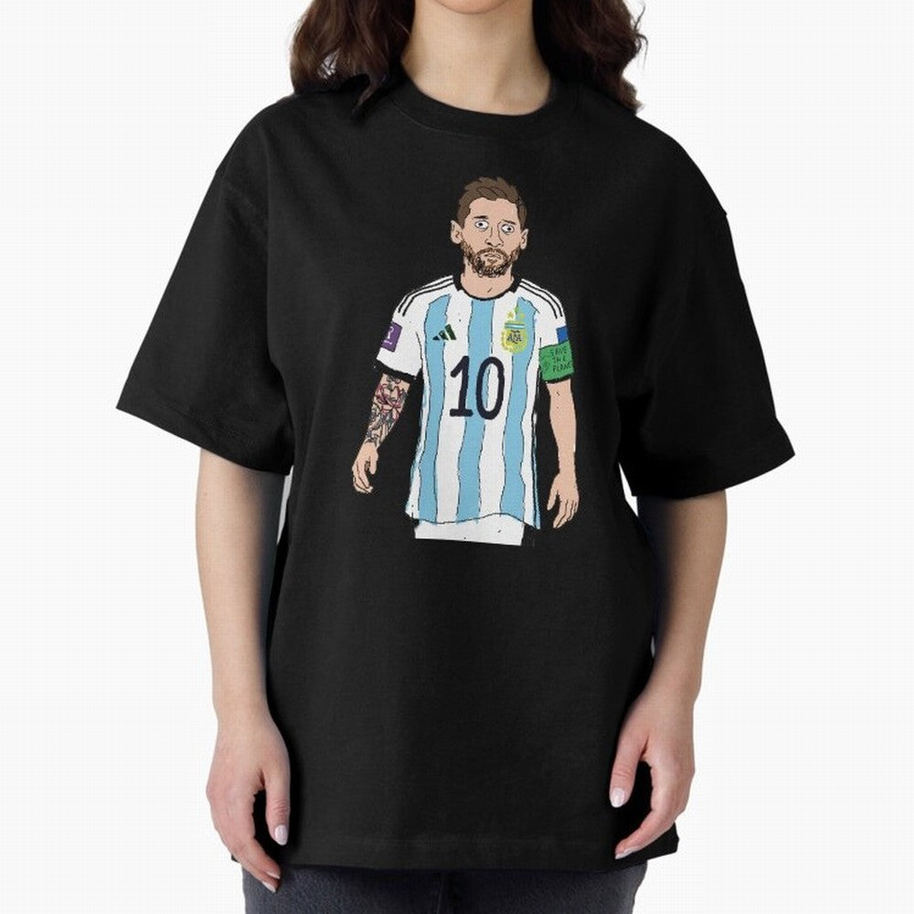 Badly Drawn Messi Classic T-Shirt Bring Global Football Passion for FIFA World Cup 2026, Featuring CR7, Brazil, Goal Celebration Energy, Supporter Heritage, Football Icons and Worldwide Tournament Joy; Made for Die Hard Supporters, Soccer Lovers,