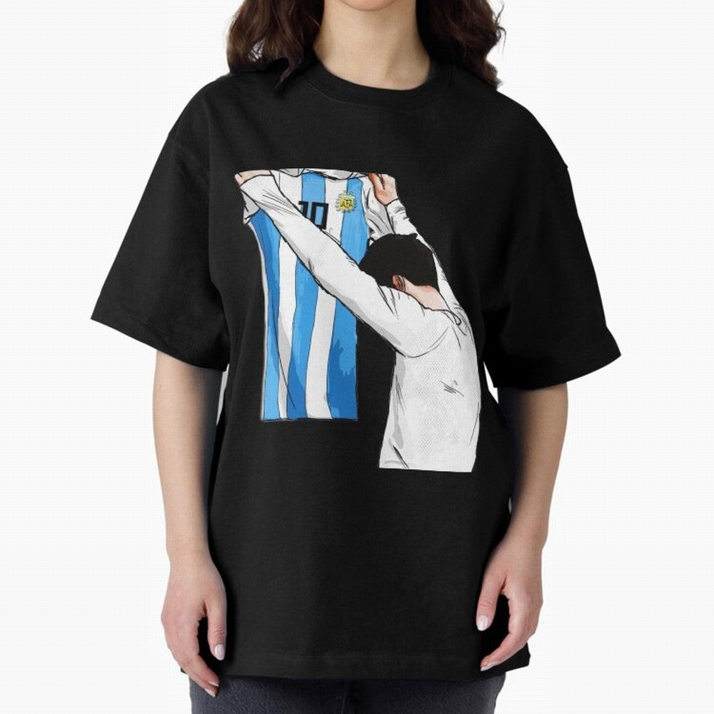 Lionel Messi holding his shirt, Argentina copa america Classic T-Shirt Stand with Match Day Hype around FIFA World Cup 2026 Group Stage, CR7 and Messi, Argentina and Brazil, Global Supporter Spirit, Legendary Goals, National Colors and Tournament