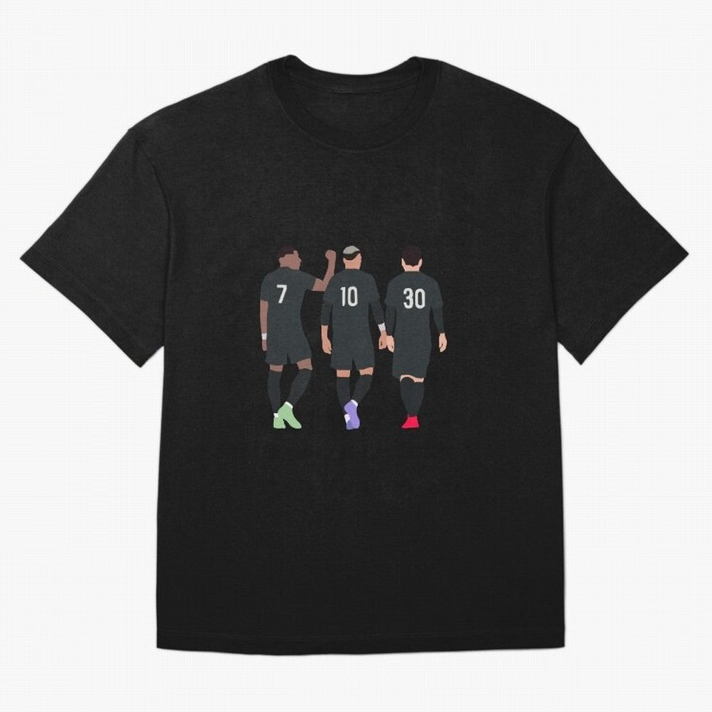 Messi Neymar France Football Players Trio MMN Classic T-Shirt Bring a Vintage Feel to Global Football Passion for FIFA World Cup 2026 USA Canada Mexico, Made for Messi, Neymar and Mbappe, Brazil, Portugal and Argentina, Worldwide Fan Energy,