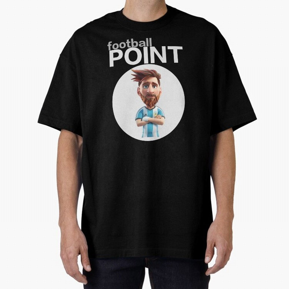 football POINT Oversized T-Shirt Join the Countdown to FIFA World Cup 2026 Made for Neymar, England and Germany Energy, Tournament Hype, Historic Matchups, Family Viewing Parties and Global Sports Pride; Great for Supporters Who Love Legendary