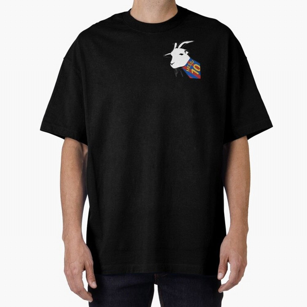 Messi Goat Barcelona Oversized T-Shirt Cheer through Every Moment of the FIFA World Cup 2026 Journey through Haaland and Mbappe Highlights, England and Germany Pride, Vintage Soccer Flavor, Modern Football Stars, National Flags and Final Night