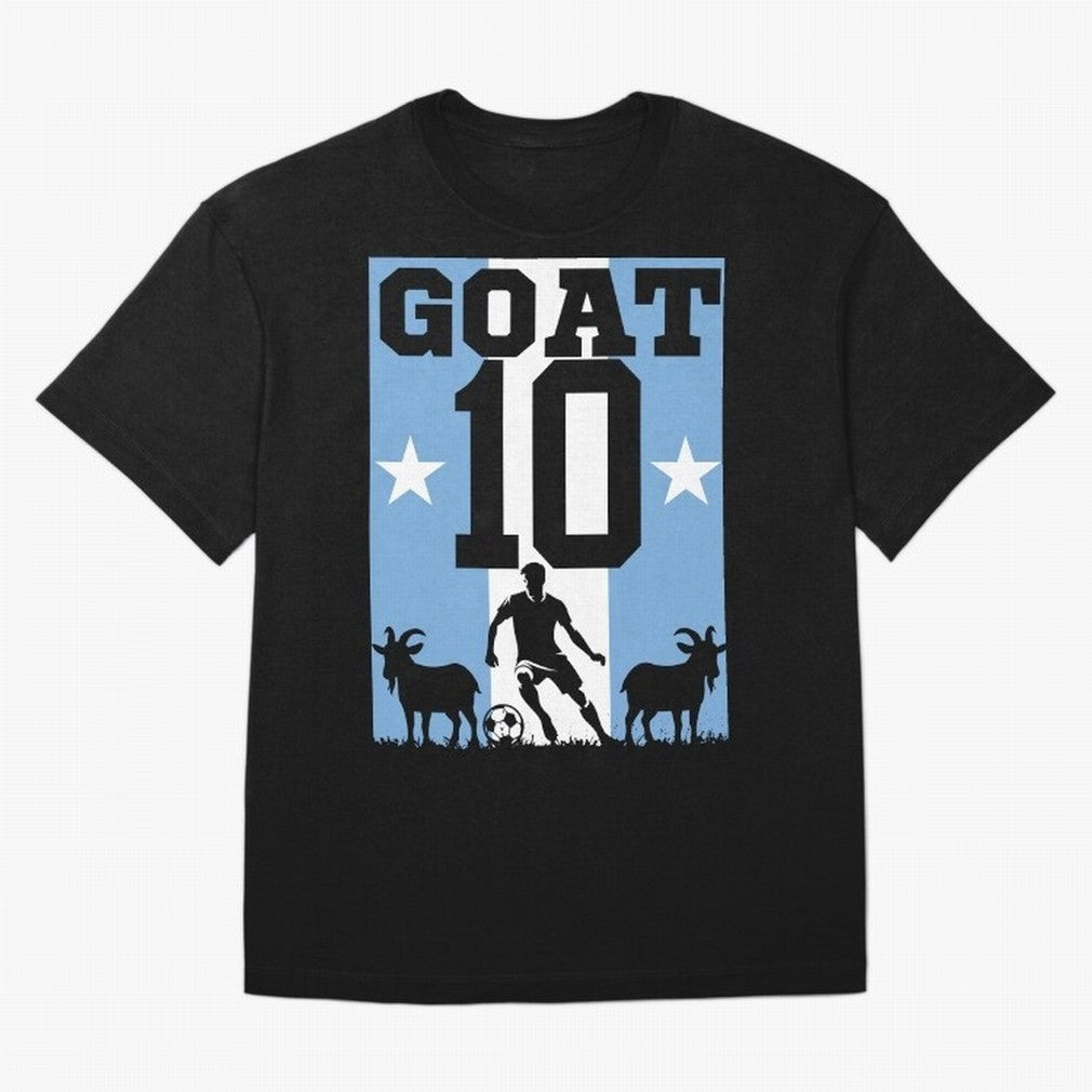 The Goat 10 Argentina World Cup 2026 Classic T-Shirt Keep Football History Alive during FIFA World Cup 2026 Group Stage for Fans of Cristiano Ronaldo and France, Bringing Stadium Chants, National Pride, Trophy Dreams and Unforgettable Football