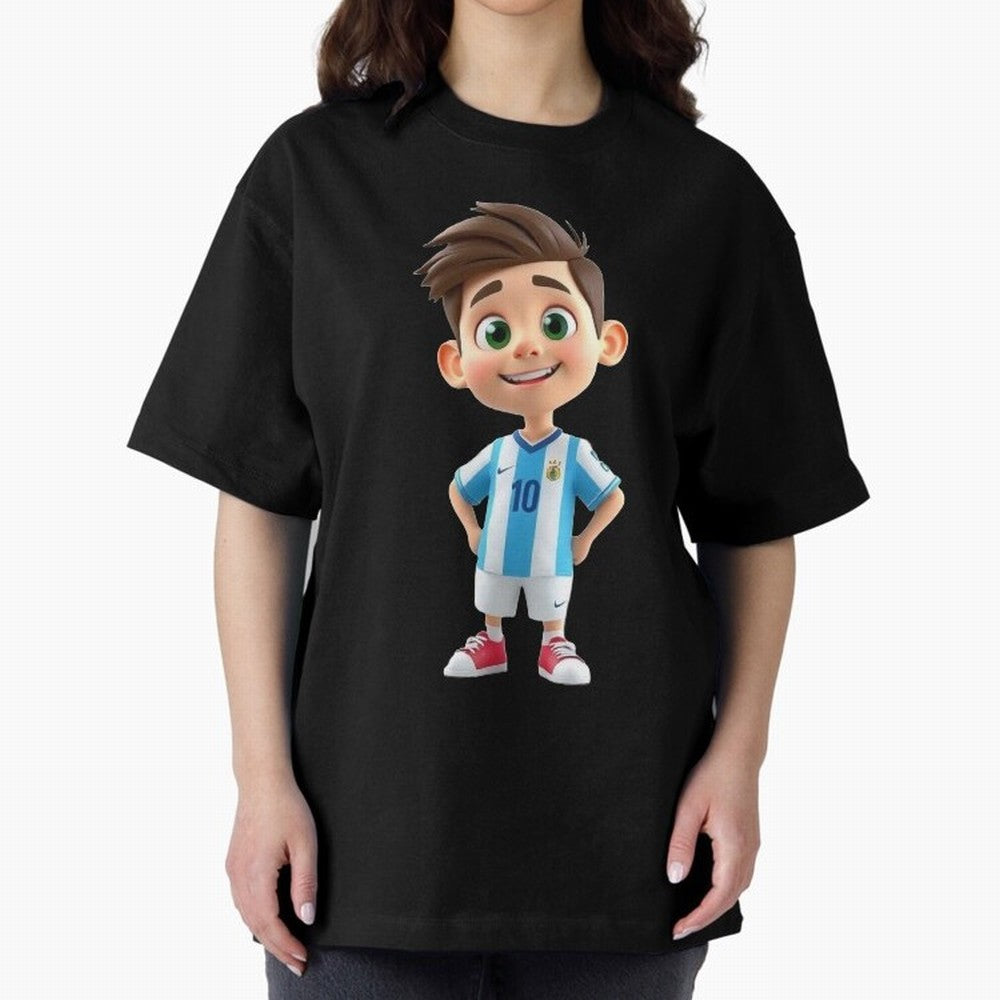 Lionel Messi Cartoon Classic T-Shirt Bring FIFA World Cup 2026 USA Canada Mexico Capturing Messi, Argentina, France and Brazil Energy, Football Passion, Legendary Performances, Festival Vibes and Supporter Community; Created for Match Day Parties,