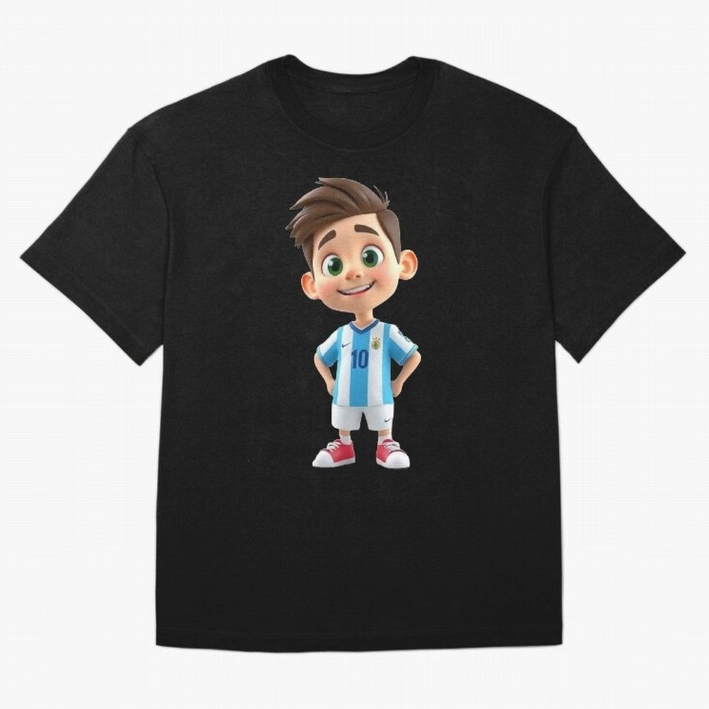 Lionel Messi Cartoon Classic T-Shirt Bring FIFA World Cup 2026 USA Canada Mexico Capturing Messi, Argentina, France and Brazil Energy, Football Passion, Legendary Performances, Festival Vibes and Supporter Community; Created for Match Day Parties,