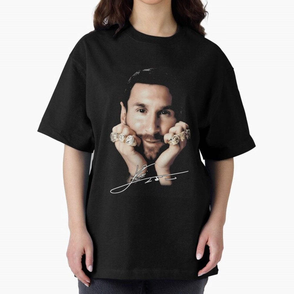 Lionel Messi Big Face Essential T-Shirt Show Support during FIFA World Cup 2026 USA Canada Mexico Spirit, Filled with Argentina, France and Brazil, CR7 and Messi, Soccer Culture, Superstar Moments, National Team Dreams and Competitive Fire; Created