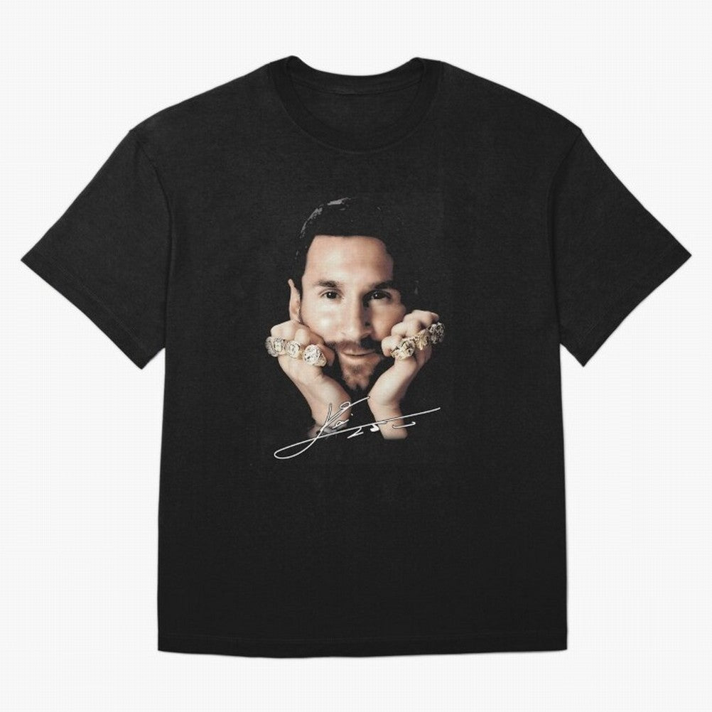 Lionel Messi Big Face Essential T-Shirt Show Support during FIFA World Cup 2026 USA Canada Mexico Spirit, Filled with Argentina, France and Brazil, CR7 and Messi, Soccer Culture, Superstar Moments, National Team Dreams and Competitive Fire; Created