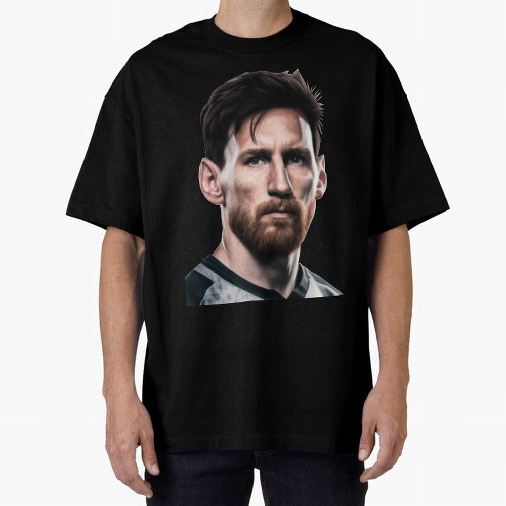 Lionel Messi Oversized T-Shirt Relive the Noise and Pride of Match Day Hype around FIFA World Cup 2026 Group Stage, Neymar, Portugal, Spain and Germany, Classic Soccer Heritage, Championship Pressure, Fan Loyalty and International Pride; Made for