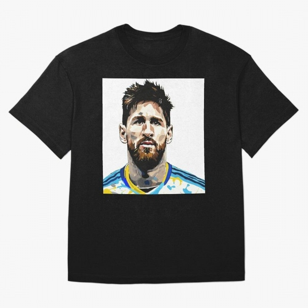 Lionel Messi Oversized T-Shirt Join the Countdown to the FIFA World Cup 2026 Journey through Mbappe and Neymar Highlights, France and Portugal Pride, Sports Nostalgia, International Competition, Famous Players and Unforgettable Victories; Perfect
