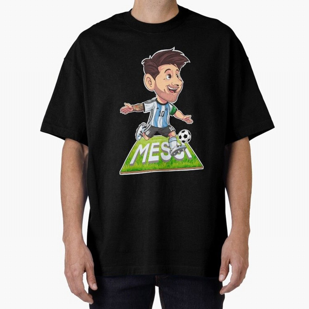 Lionel MESSI Oversized T-Shirt Bring World Football Passion into Match Day Hype around FIFA World Cup 2026 Group Stage, Haaland, France and Portugal, Champion Mindset, Group Stage Buzz, Knockout Tension and Passionate Fan Culture; Ideal for