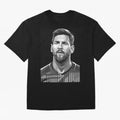 Messi grayscale Oversized T-Shirt Represent FIFA World Cup 2026 USA Canada Mexico Celebrating Neymar, Spain and Netherlands Energy, Football Passion, Legendary Performances, Festival Vibes and Supporter Community; Perfect for People Who Love