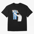 Art Messi Illustration Classic T-Shirt Relive FIFA World Cup 2026 Group Stage Spirit, Featuring Portugal, Spain and Germany, Neymar, Haaland and Cristiano Ronaldo, Football Festival Excitement, Trophy Ambitions, Country Rivalries and Star Player
