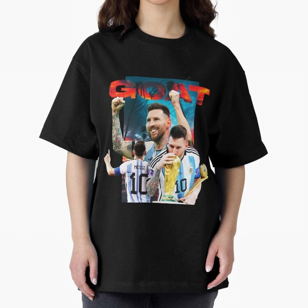 Messi GOAT Classic T-Shirt Follow the Road to Global Football Passion for FIFA World Cup 2026, with Haaland and Mbappe, England, France and Netherlands, Supporter Pride, Iconic Celebrations, Legendary Names and Global Match Day Energy; Ideal for
