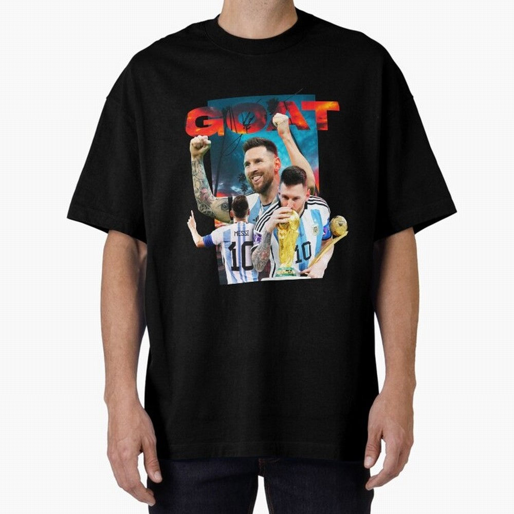 Messi GOAT Classic T-Shirt Follow the Road to Global Football Passion for FIFA World Cup 2026, with Haaland and Mbappe, England, France and Netherlands, Supporter Pride, Iconic Celebrations, Legendary Names and Global Match Day Energy; Ideal for