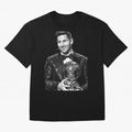 Messi grayscale Oversized T-Shirt Follow the Final Road of the FIFA World Cup 2026 Group Stage Journey through Mbappe and Neymar Highlights, England Pride, Classic Soccer Heritage, Championship Pressure, Fan Loyalty and International Pride; Ideal