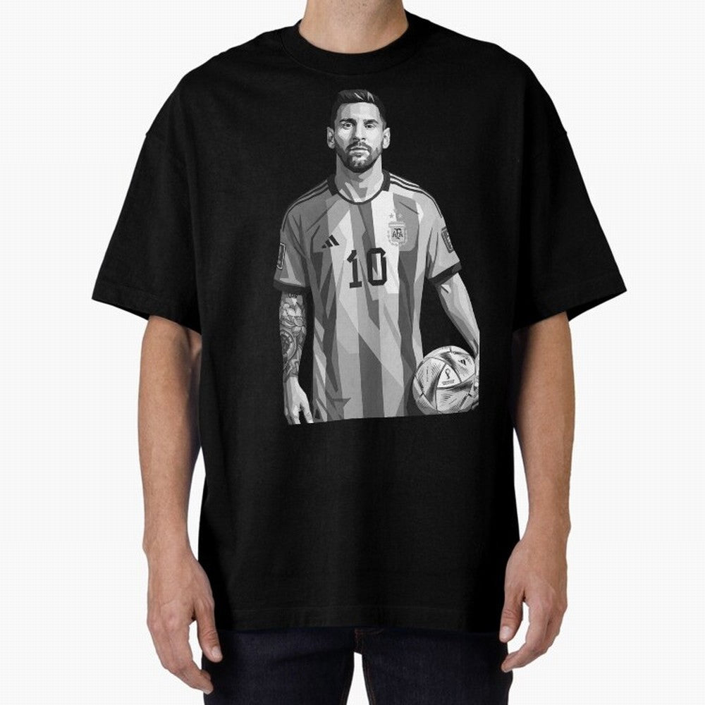 Messi grayscale Classic T-Shirt Celebrate Fan Favorites in FIFA World Cup 2026 Highlighting Messi, Neymar and Mbappe, Portugal, Spain and Germany Energy, Match Day Excitement, Supporter Culture, Golden Goals and Global Football Passion; Built for