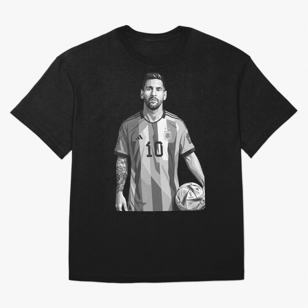 Messi grayscale Classic T-Shirt Celebrate Fan Favorites in FIFA World Cup 2026 Highlighting Messi, Neymar and Mbappe, Portugal, Spain and Germany Energy, Match Day Excitement, Supporter Culture, Golden Goals and Global Football Passion; Built for