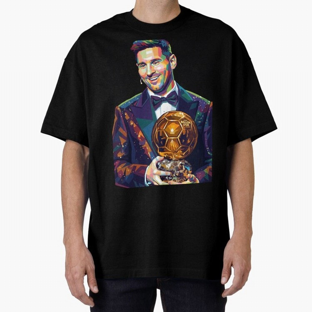 Messi Wpap Oversized T-Shirt Support the Legends of FIFA World Cup 2026 with Cristiano Ronaldo, England Energy, Classic Soccer Heritage, Championship Pressure, Fan Loyalty and International Pride; Perfect for Fans, Collectors, Family Gatherings,