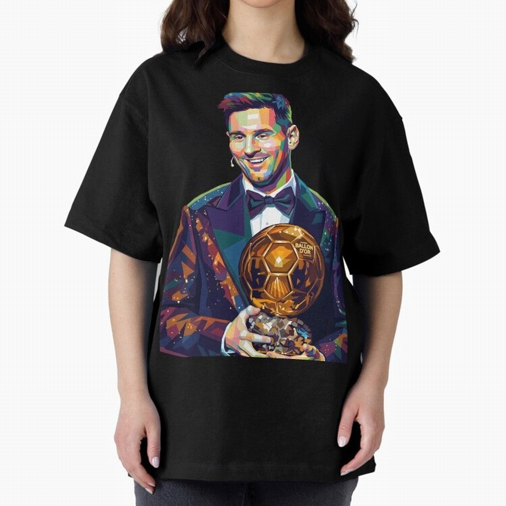 Messi Wpap Oversized T-Shirt Support the Legends of FIFA World Cup 2026 with Cristiano Ronaldo, England Energy, Classic Soccer Heritage, Championship Pressure, Fan Loyalty and International Pride; Perfect for Fans, Collectors, Family Gatherings,