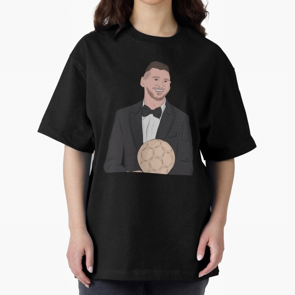 Lionel Messi 2023 Ballon d'Or Classic T-Shirt Support the Legends of Global Football Passion for FIFA World Cup 2026 Group Stage, Centered on Cristiano Ronaldo, Haaland and CR7, England and Germany, Championship Spirit, Famous Goals, Roaring Crowds