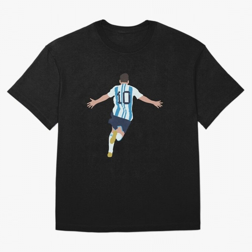 Lionel Messi minimalist illustration Classic T-Shirt Carry the Dream of FIFA World Cup 2026 USA Canada Mexico for Fans of Messi, Neymar and Mbappe and Netherlands, Bringing Football History, Final Match Energy, Crowd Noise and Once in a Lifetime