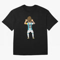 Cartoon Illustration Messi vs Netherlands World Cup Qatar 2022 Classic T-Shirt Honor the Football Icons of FIFA World Cup 2026 for Fans of Cristiano Ronaldo and Germany, Bringing Football Festival Excitement, Trophy Ambitions, Country Rivalries and