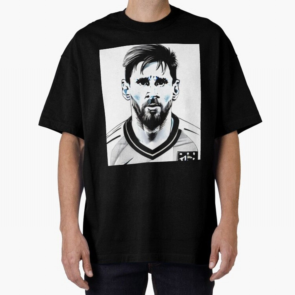 Lionel Messi Oversized T-Shirt Follow the Road to the FIFA World Cup 2026 Group Stage Journey through Mbappe Highlights, Argentina and Brazil Pride, Game Day Rituals, Football Legends, Country Pride and the Road to the Final; Built for Supporters