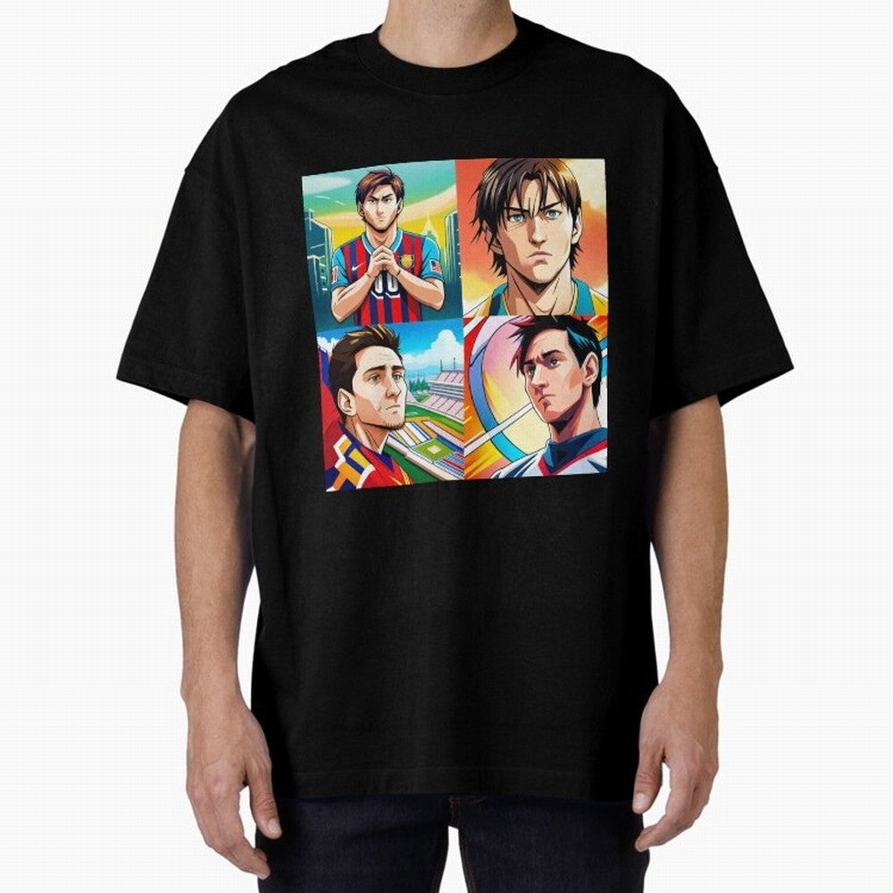 Messi Inspired Anime Art Pack Classic T-Shirt Keep the Match Day Mood of FIFA World Cup 2026 for Fans of Messi, Neymar and Mbappe and Spain, Bringing Stadium Chants, National Pride, Trophy Dreams and Unforgettable Football Memories; Ideal for Fans