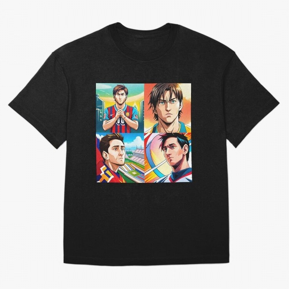 Messi Inspired Anime Art Pack Classic T-Shirt Keep the Match Day Mood of FIFA World Cup 2026 for Fans of Messi, Neymar and Mbappe and Spain, Bringing Stadium Chants, National Pride, Trophy Dreams and Unforgettable Football Memories; Ideal for Fans
