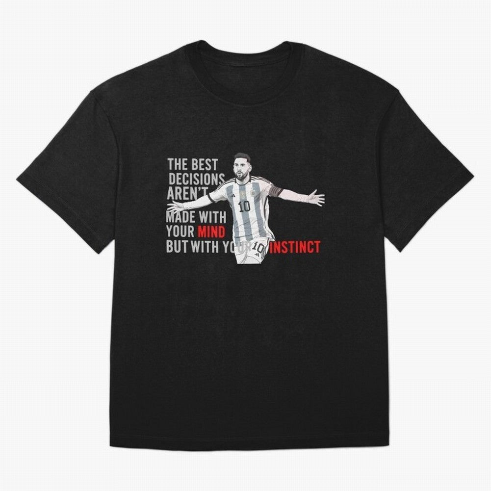 Messi Instinct Oversized T-Shirt Relive Legendary Nights from FIFA World Cup 2026 USA Canada Mexico Made for CR7 and Messi, Spain Energy, Global Supporter Spirit, Legendary Goals, National Colors and Tournament Celebration; Ideal for Passionate
